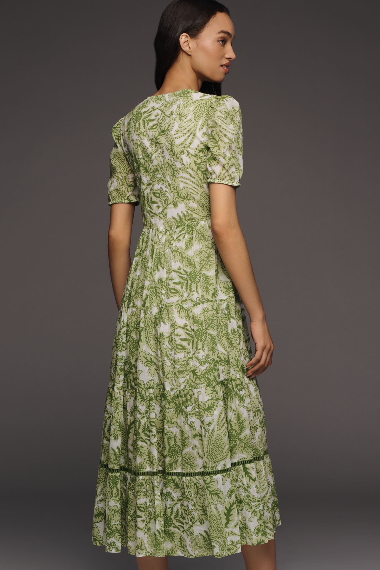 Ro's Garden Cotton Daphne Midi Dress