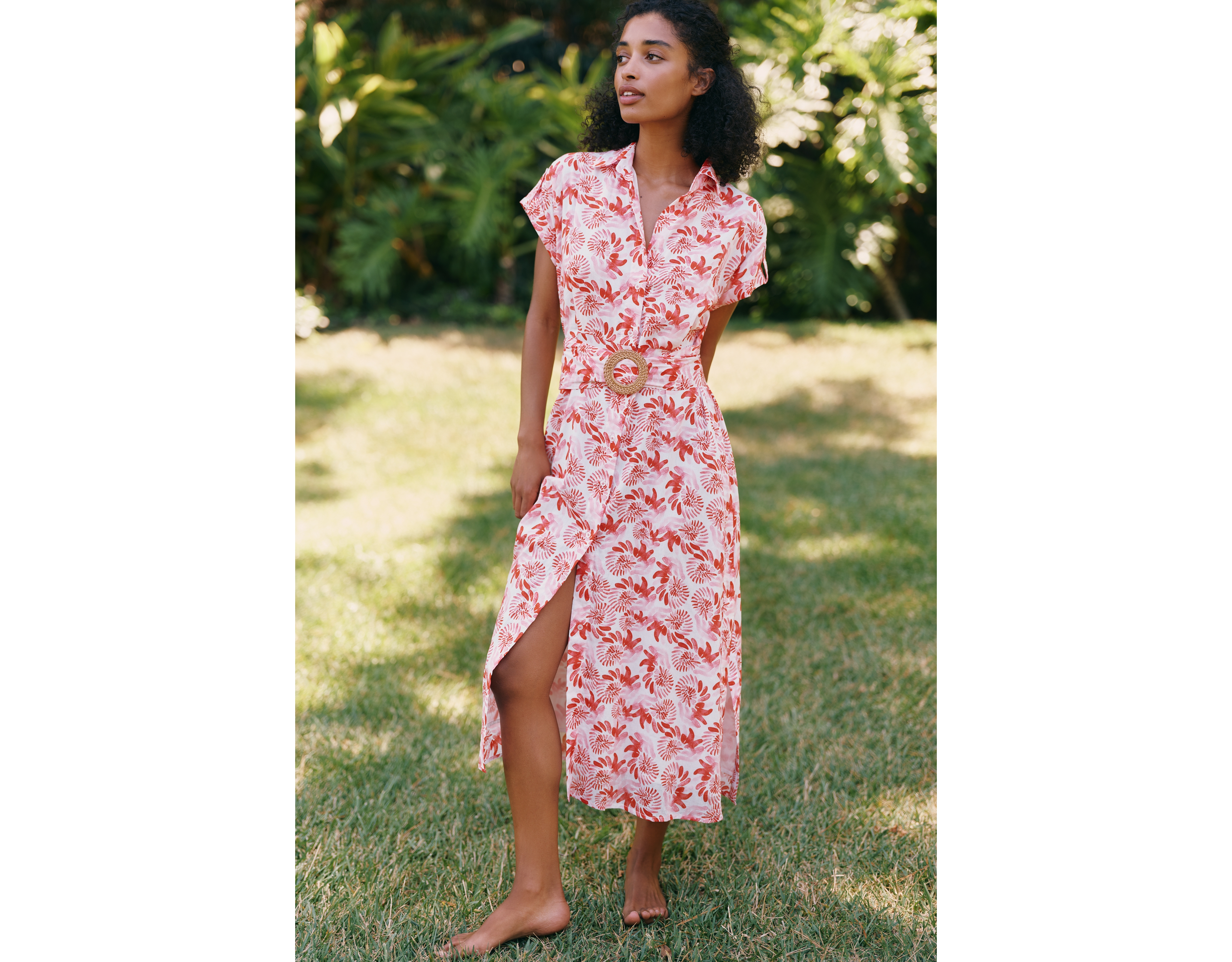 Ro's Garden Catherine 100% Cotton Midi Dress