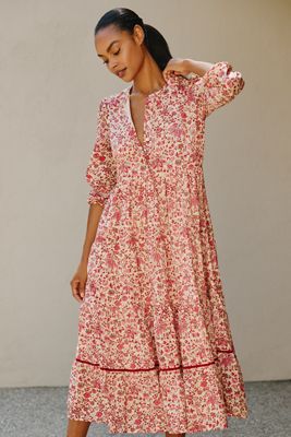 Ro's Garden Daphne 100% Cotton Midi Dress