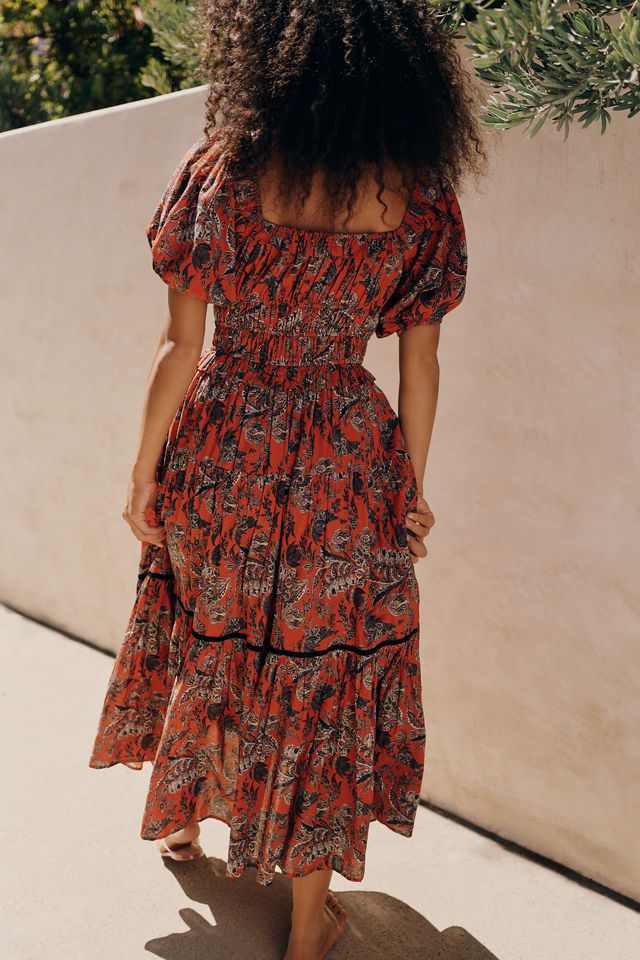 Ro's Garden Percy 100% Cotton Midi Dress #1