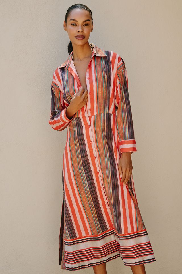 Ro's Garden Jodhpur 100% Cotton Midi Dress #1