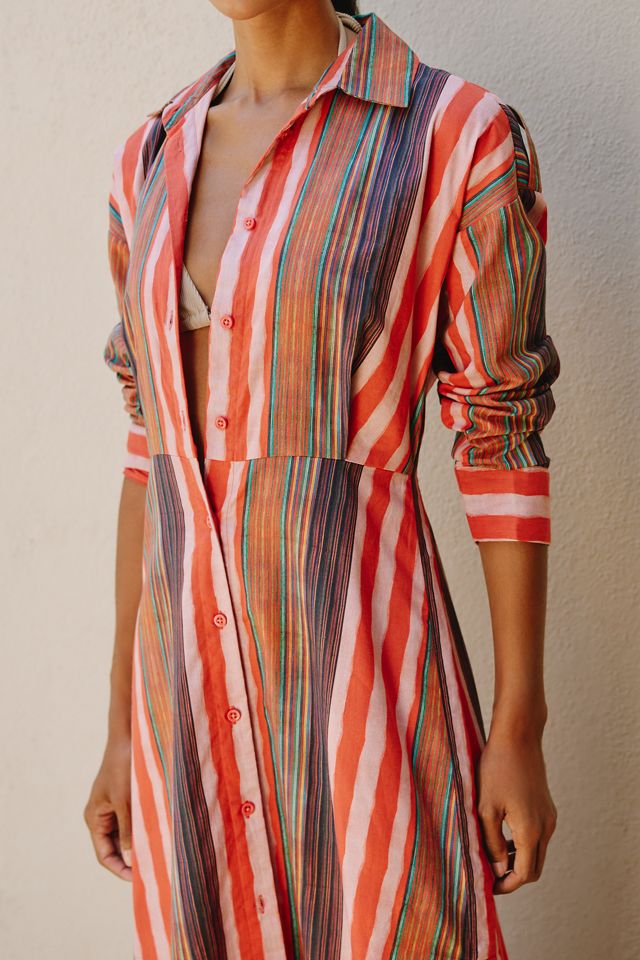 Ro's Garden Jodhpur 100% Cotton Midi Dress #3