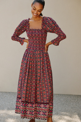 Ro's Garden Jocelyn 100% Cotton Midi Dress | Anthropologie
