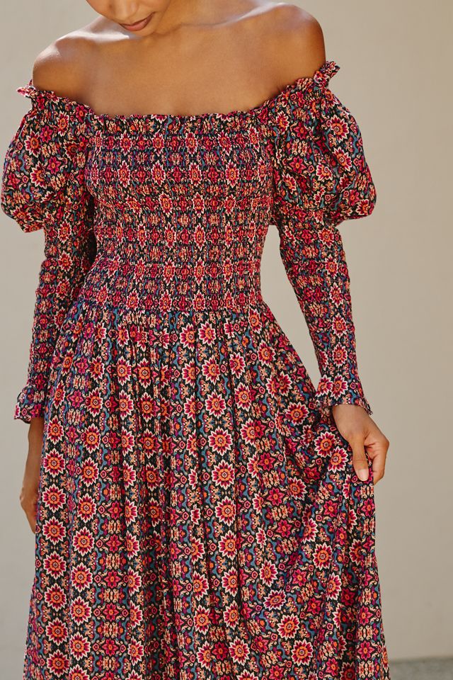 Ro's Garden Jocelyn 100% Cotton Midi Dress #1