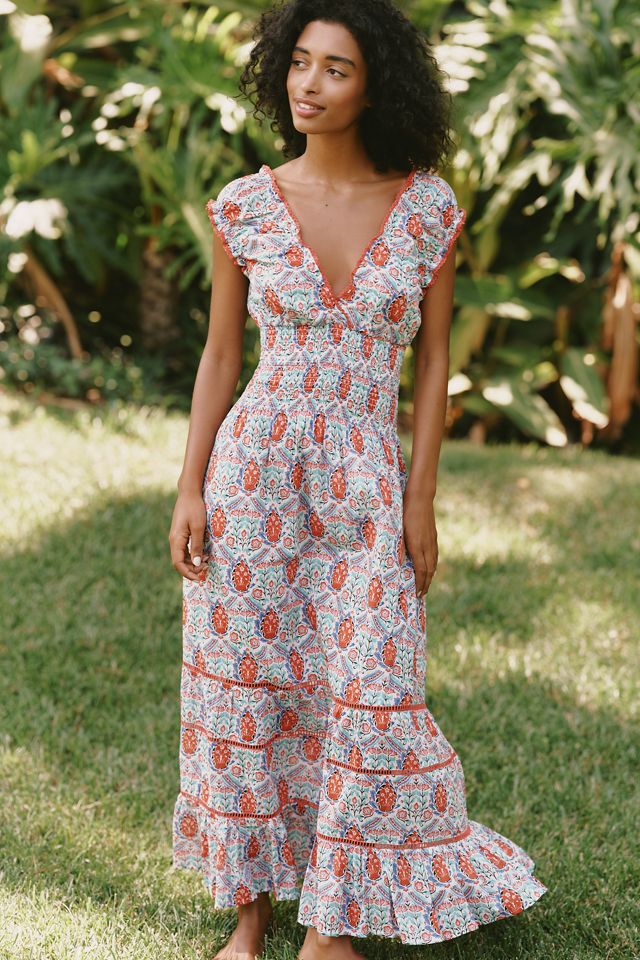 Ro's Garden Hilda 100% Cotton Maxi Dress #1