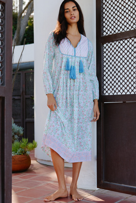 SZ Blockprints Kitty Midi Dress | Anthropologie
