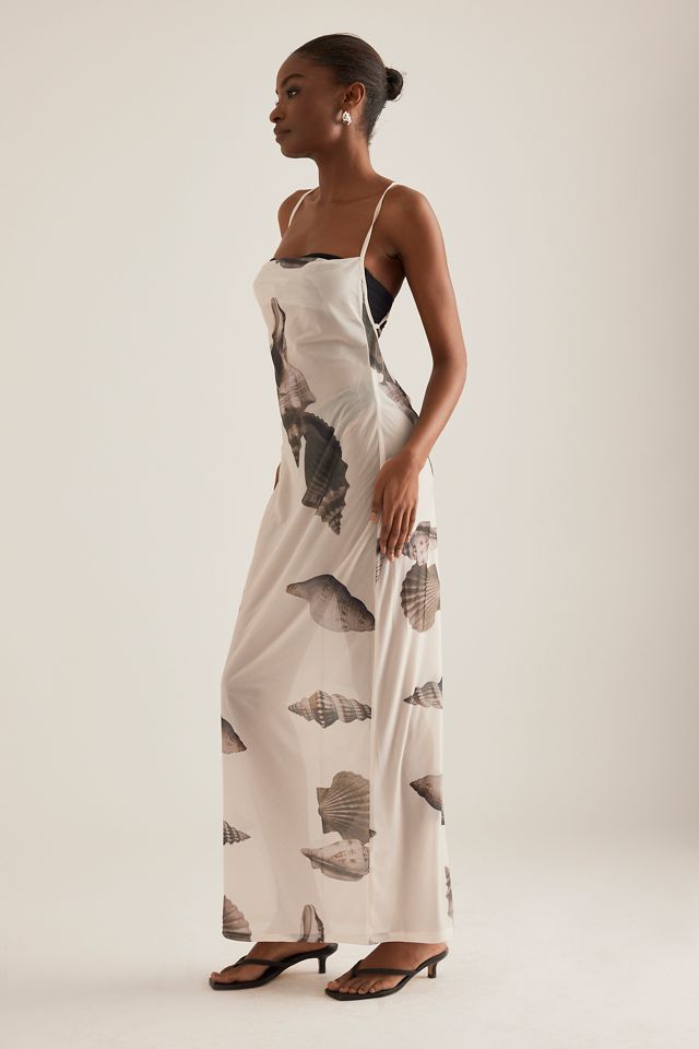 4th & Reckless Madeline Shell-Print Mesh Maxi Dress #2