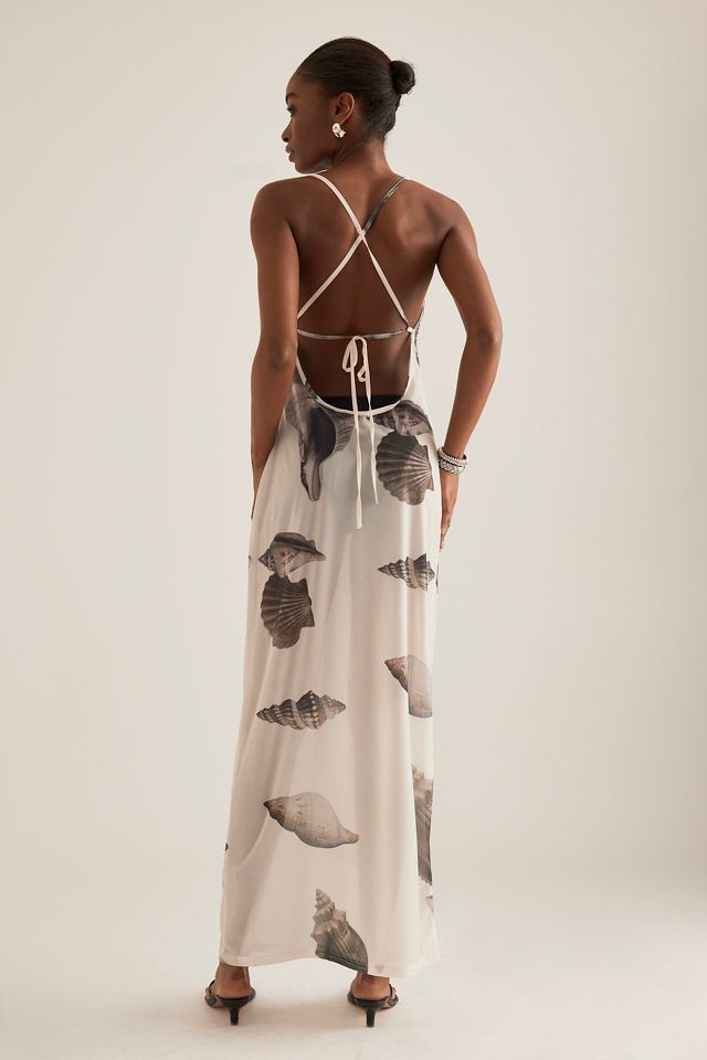 4th & Reckless Madeline Shell-Print Mesh Maxi Dress #1