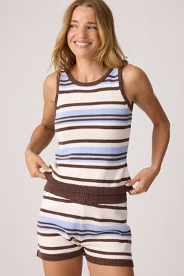 Camiseta sin Mangas de Punto a Rayas Amara 4th & Reckless
