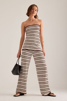 Top Bandeau de Punto a Rayas Thalia 4th & Reckless