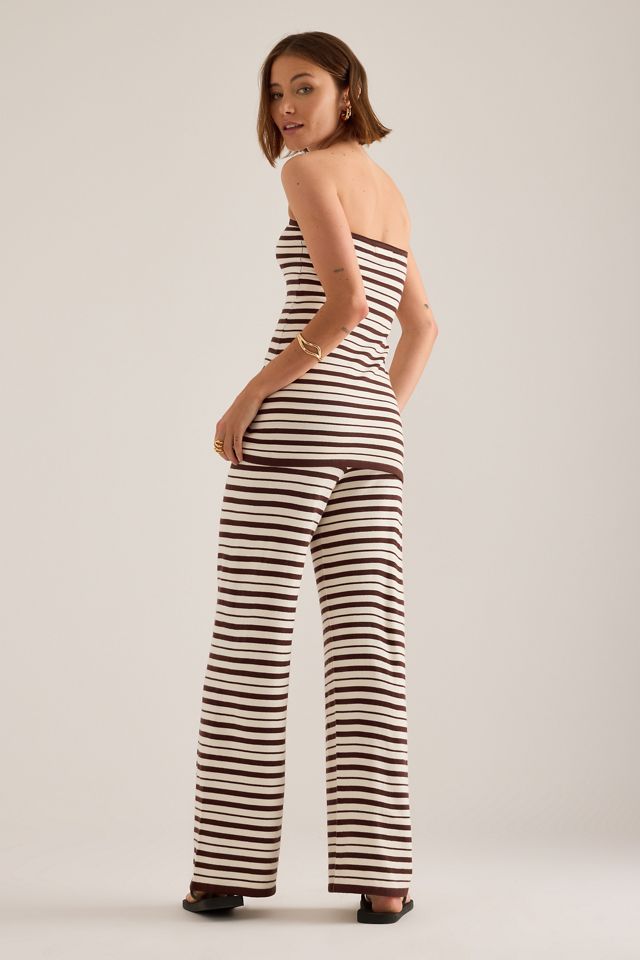 Pantalon en maille à rayures Thalia 4th & Reckless #5