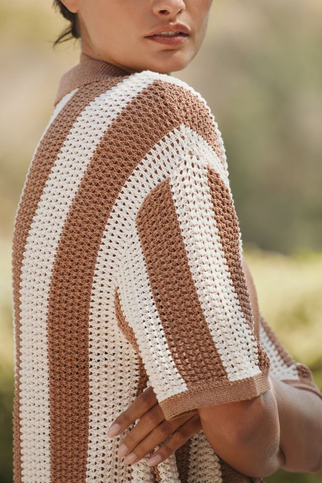 By Anthropologie Knit Surf Shirt #3