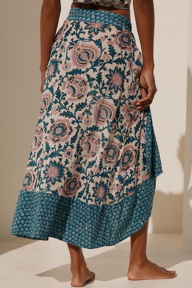 Celandine Wrap Midi Skirt #3