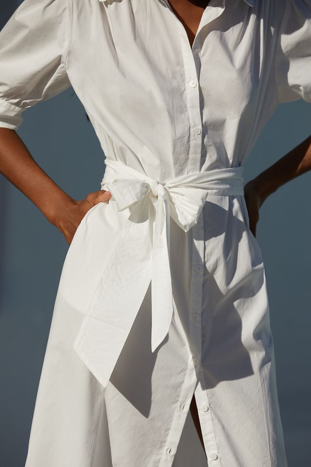 Sundays Frances Tie-Waist Midi Shirt Dress #1