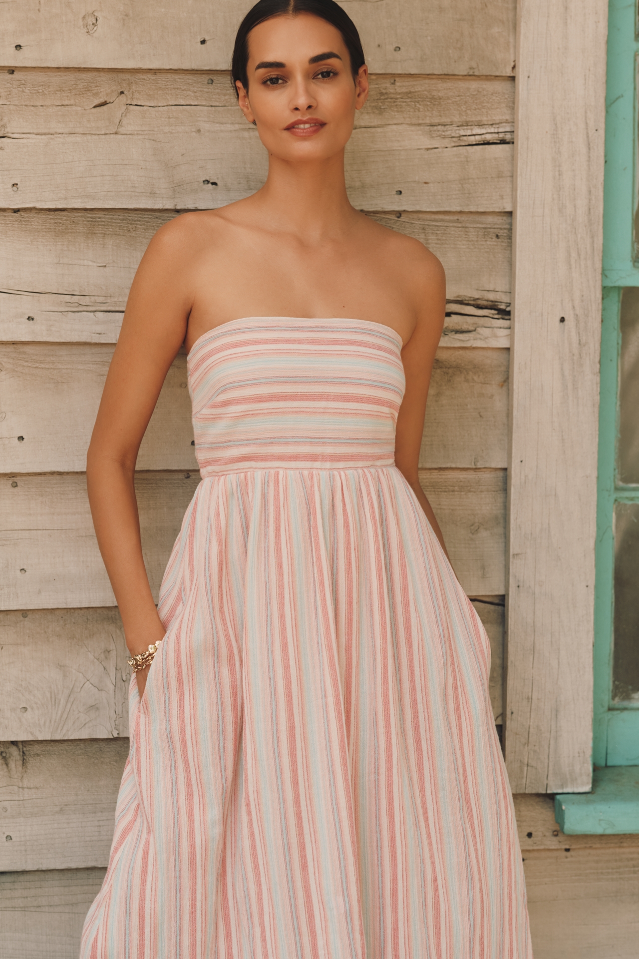 Sundays Jade Strapless Midi Dress