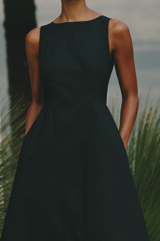 Sundays Parke Sleeveless Poplin Maxi Dress #1