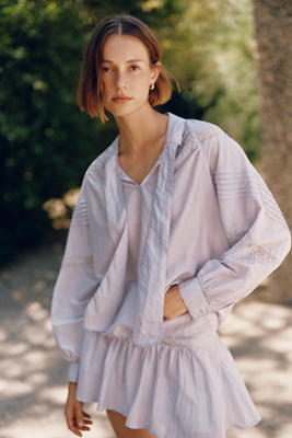 トップス nui mond 2026SS frill blouse Sundays Chelsea Cotton Silk Blouse | Anthropologie