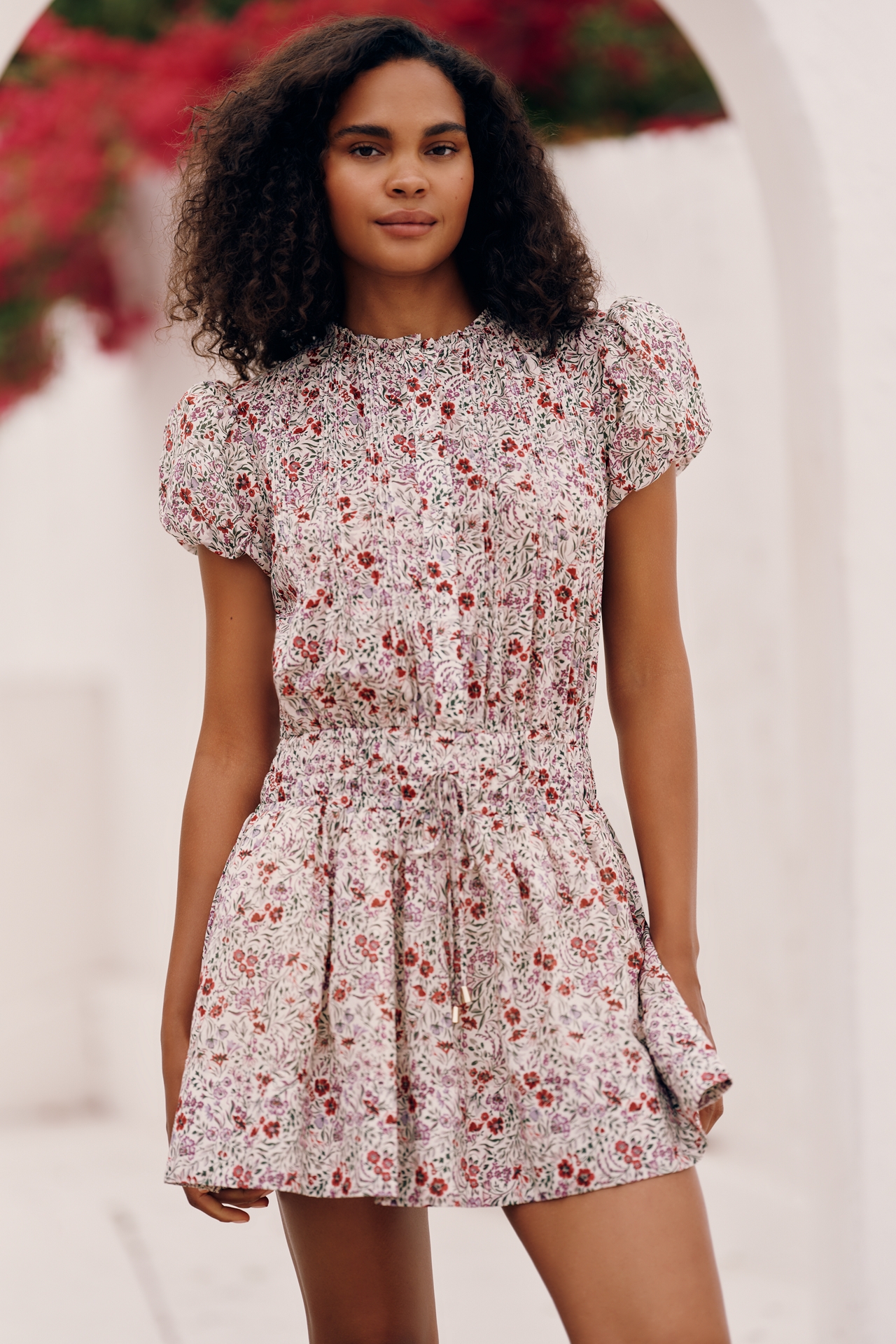 Sundays Poppy 100% Cotton Mini Dress