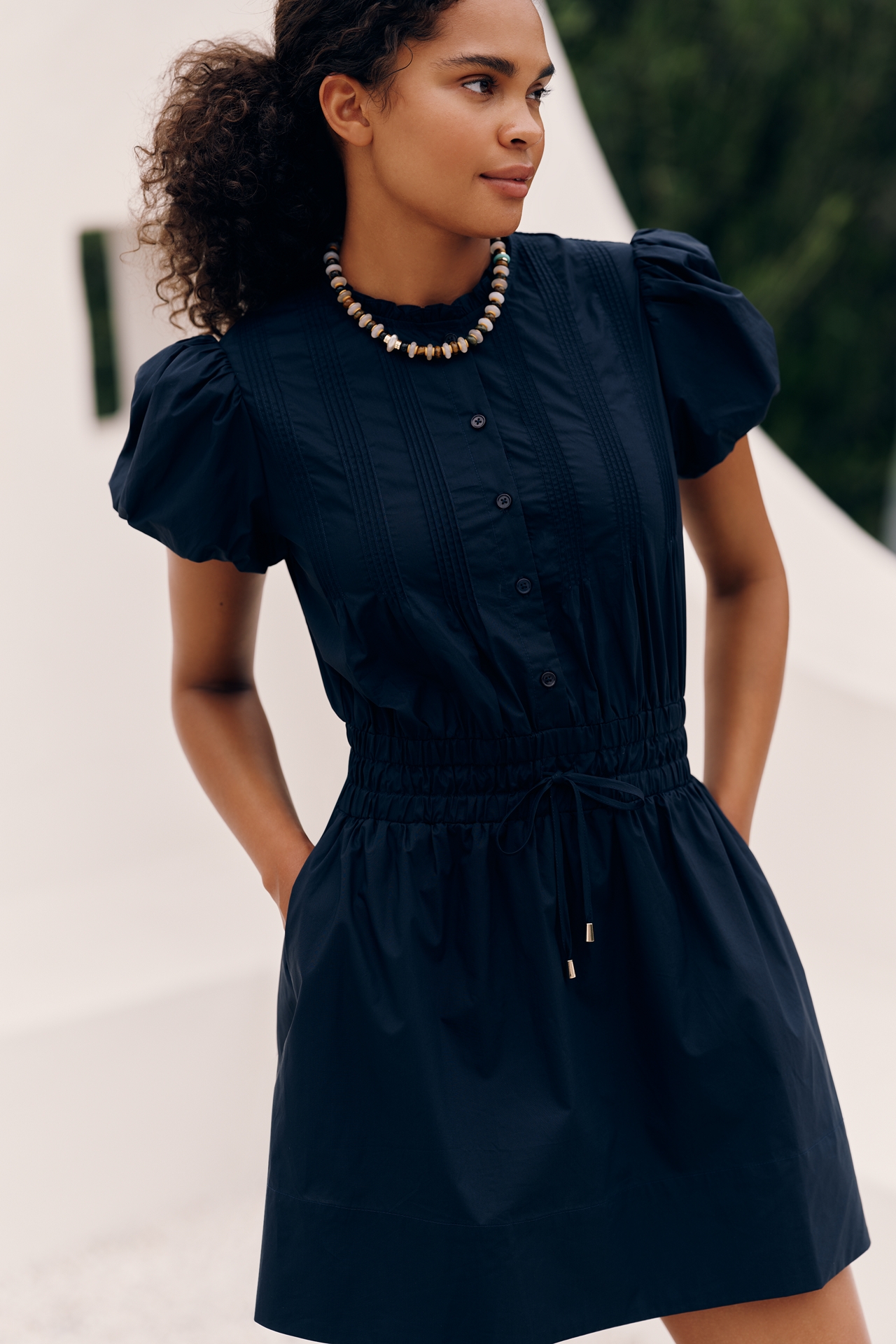 Sundays Poppy 100% Cotton Mini Dress