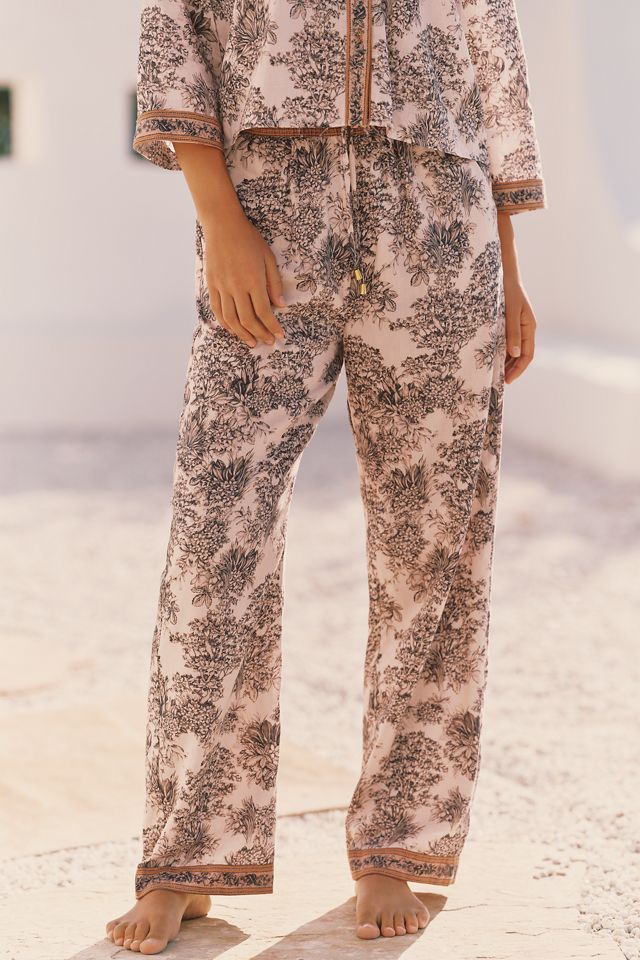 Sundays Richmond Cotton Silk Wide-Leg Pants #1