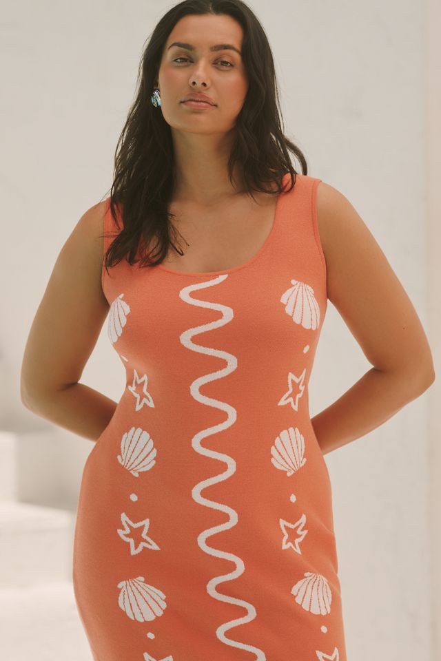 Flat White Icon Sleeveless Knit Mini Dress #4