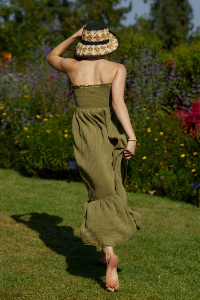 The Marisol Smocked Gauze Maxi Dress #1