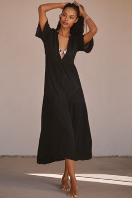 By Anthropologie El Vestido Midi Fluido Kallie