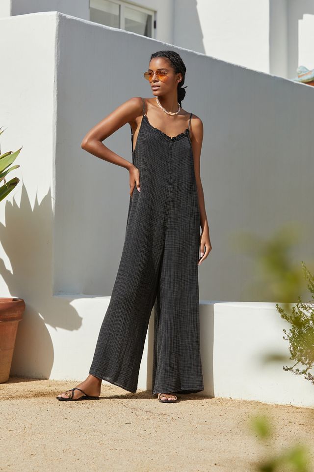 The Malika Strappy Gauze Wide-Leg Jumpsuit #3