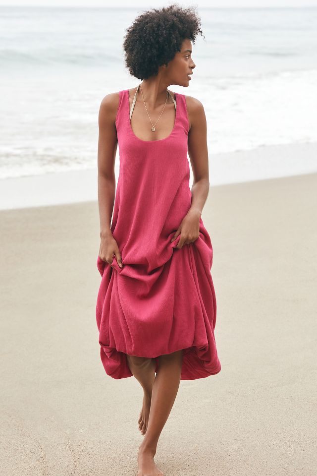 Sleeveless cotton midi store dress