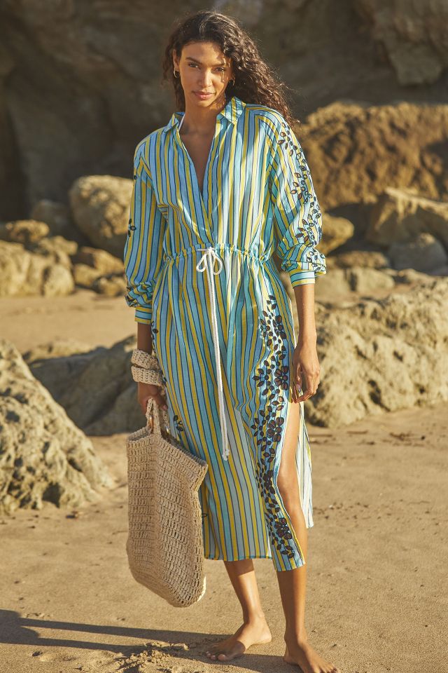 By Anthropologie Striped Robe