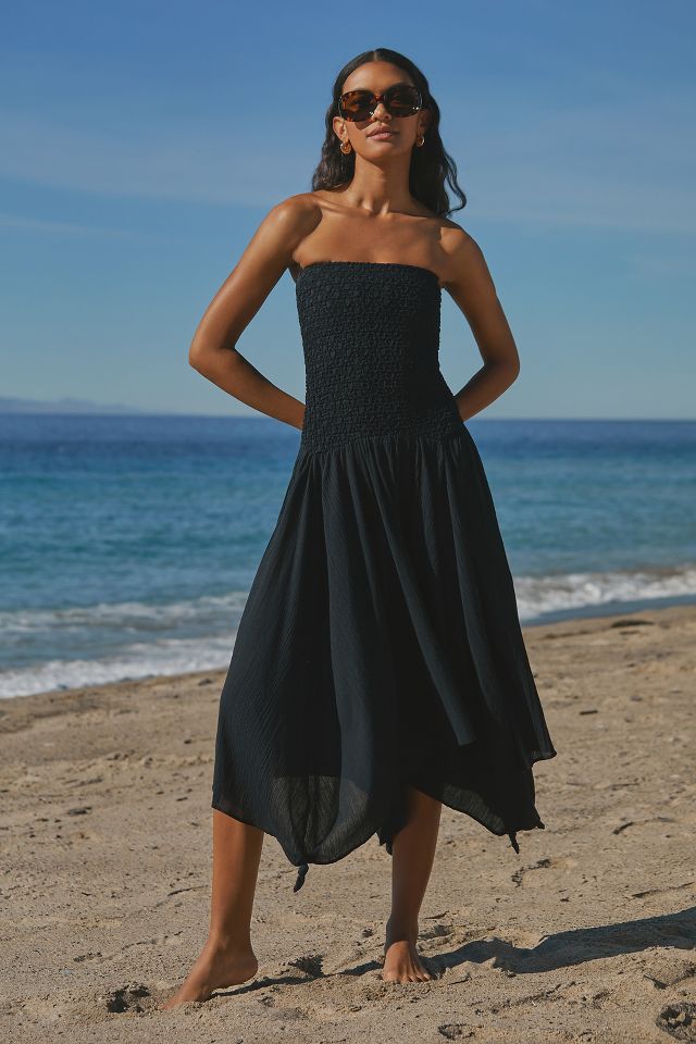 Strapless beach cover outlet up dress