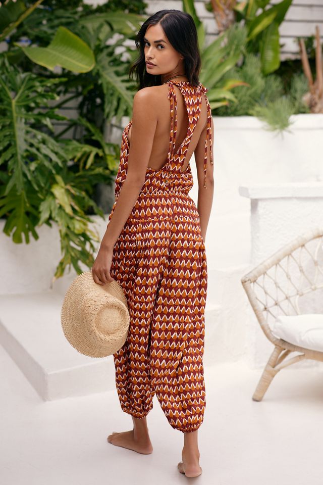 Graham Keegan Sleeveless Pintuck Jumpsuit #1