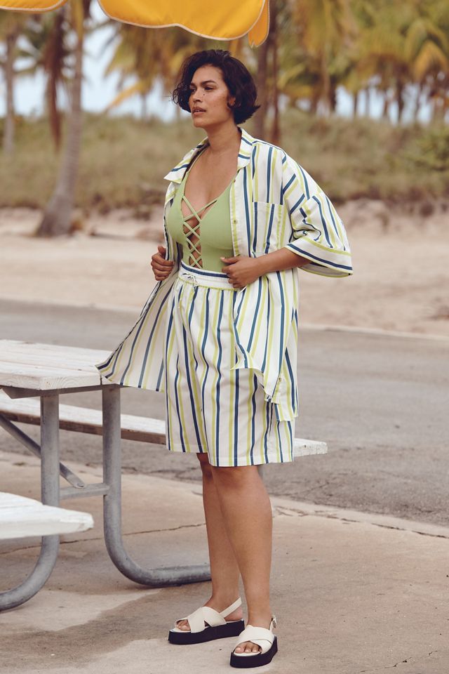 By Anthropologie Boxy Bermuda Shorts #4