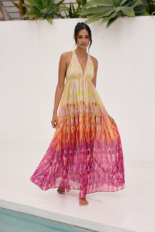 By Anthropologie Sleeveless Tiered Maxi Dress
