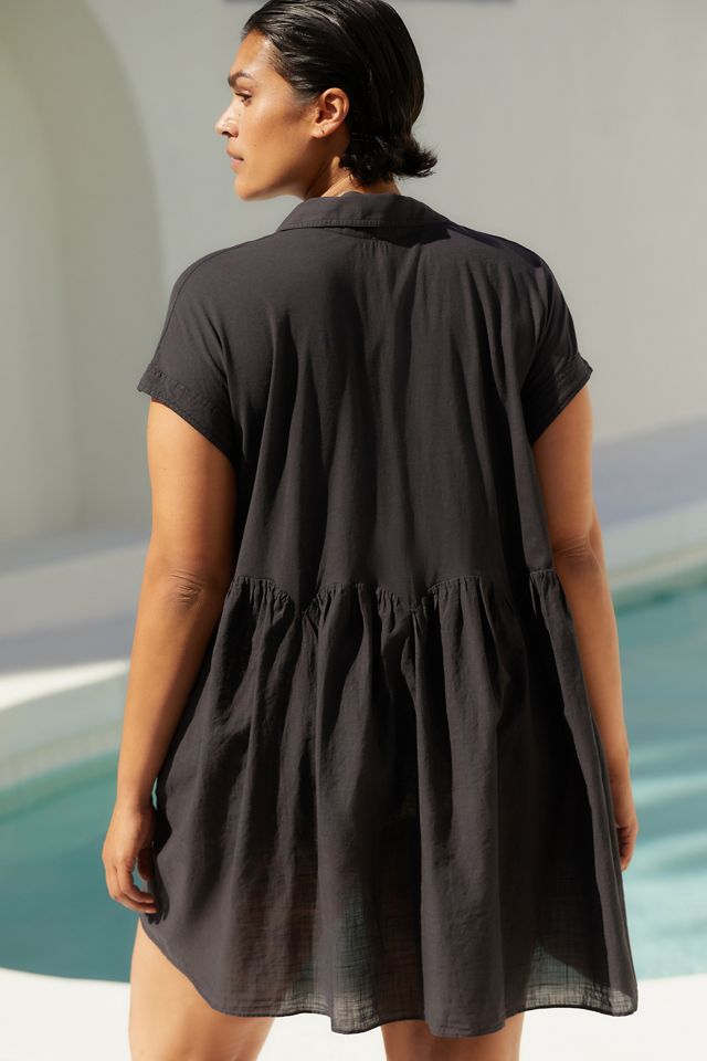 By Anthropologie Beach Swing Babydoll Blouse #5
