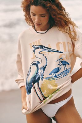 Sudadera de Cuello Redondo Oversize Celandine