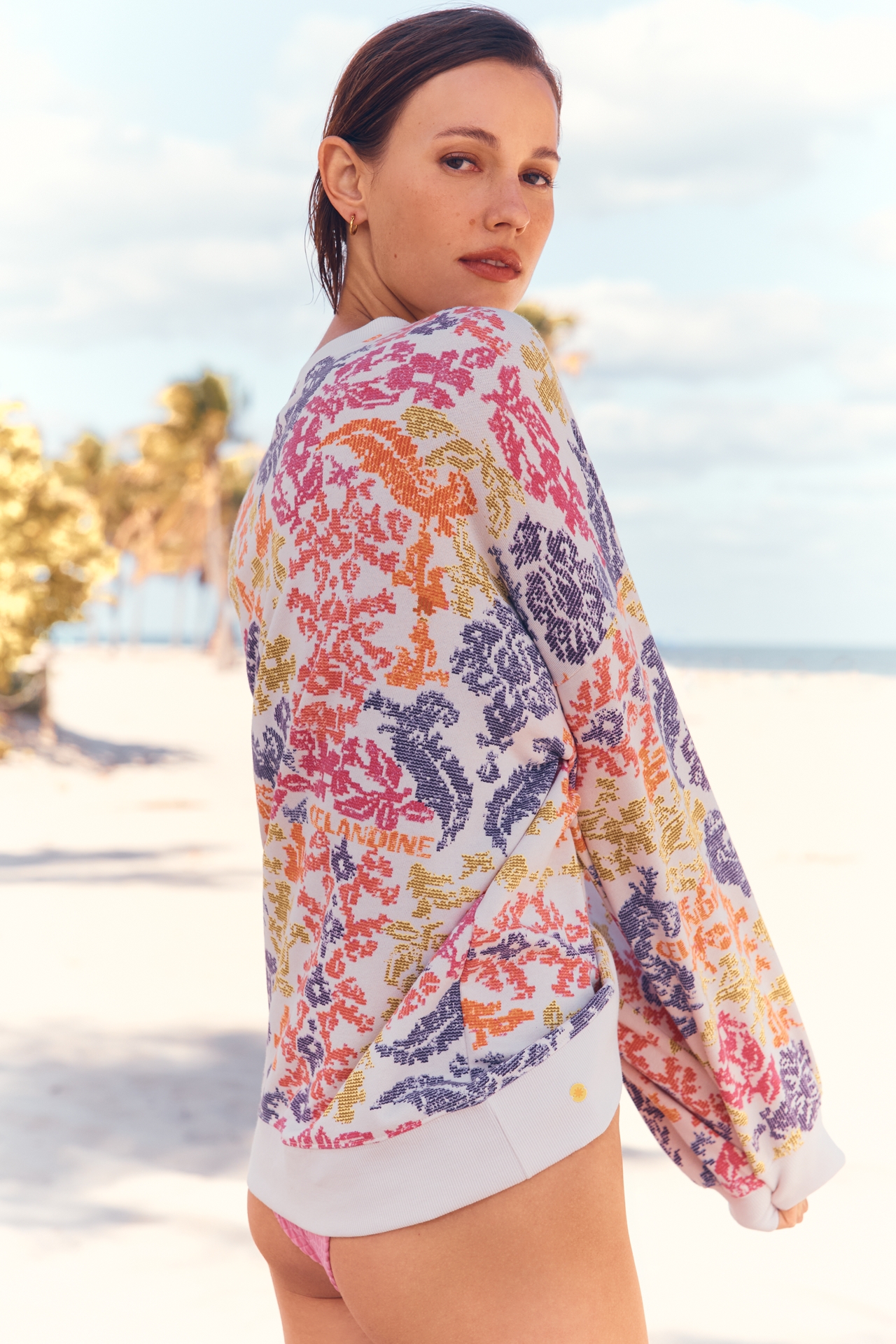 Celandine Relaxed Crew-Neck Sweatshirt