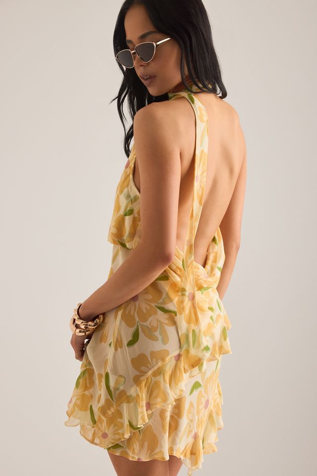 Wild Lovers Sundance Scarf-Detail Ruffle Mini Dress #1