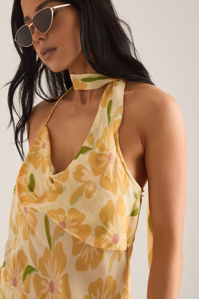Wild Lovers Sundance Scarf-Detail Ruffle Mini Dress #3