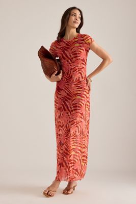 Wild Lovers Abito Lungo in Mesh con Maniche a Cappuccio Heatwave