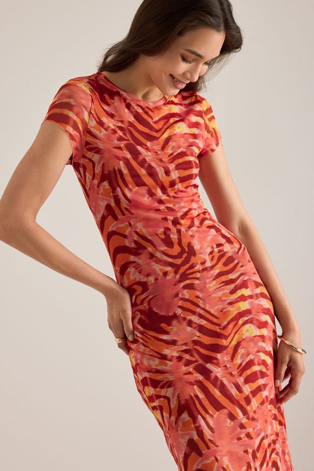 Vestido Maxi de Malla con Manga Casquillo Heatwave de Wild Lovers #3