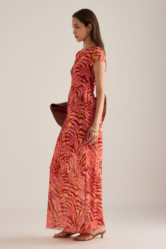 Vestido Maxi de Malla con Manga Casquillo Heatwave de Wild Lovers #4