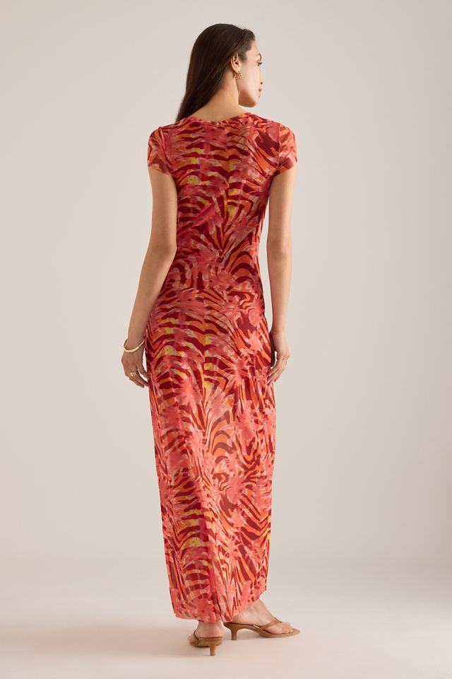 Vestido Maxi de Malla con Manga Casquillo Heatwave de Wild Lovers #5