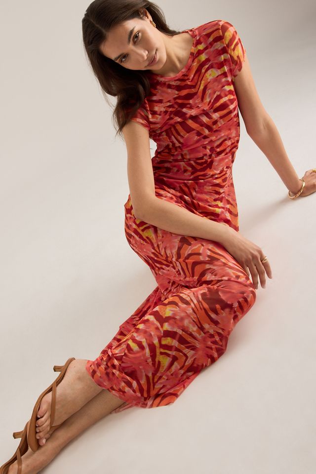 Vestido Maxi de Malla con Manga Casquillo Heatwave de Wild Lovers #1