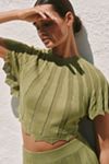 Celandine Sunray Short-Sleeve Knit Top