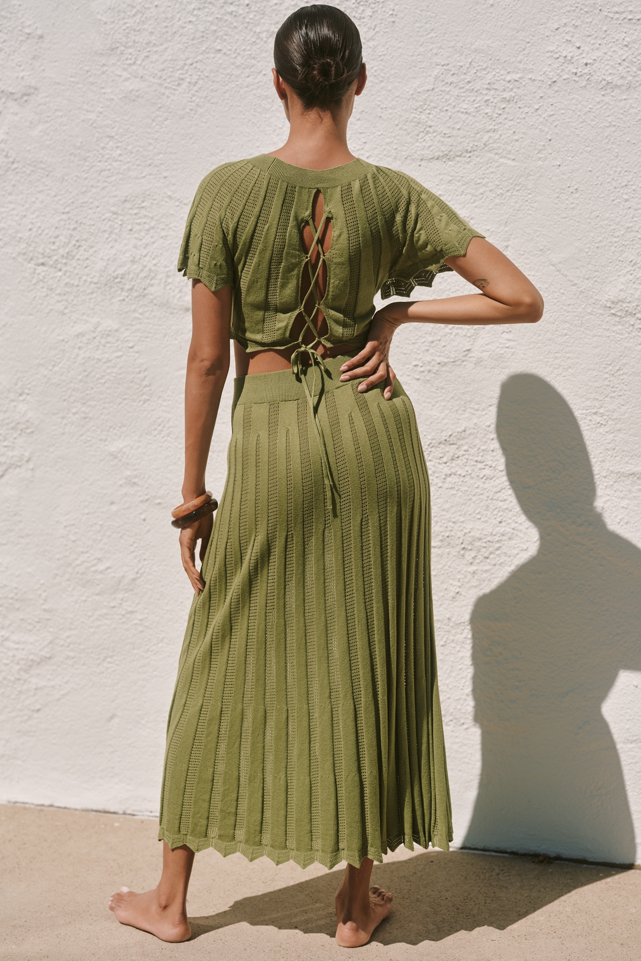Celandine Sunray Knit Midi Skirt
