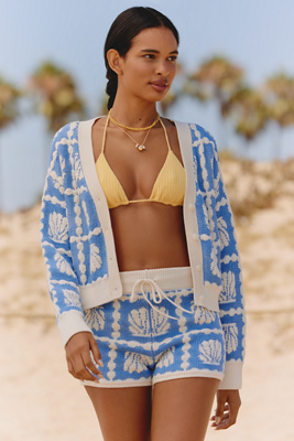 Celandine Jacquard Cardigan Sweater | Anthropologie