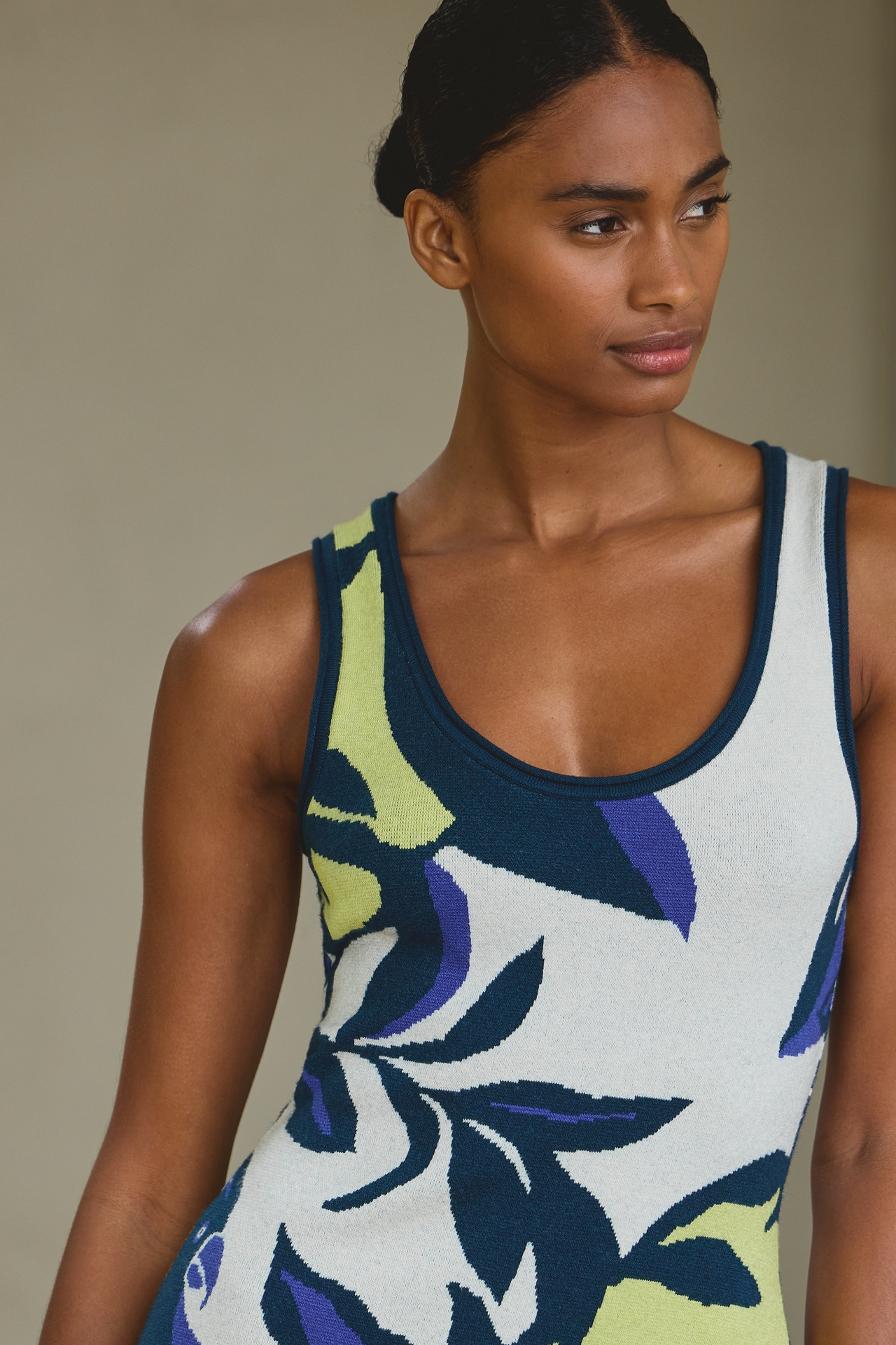 Celandine Sleeveless Midi Sweater Dress