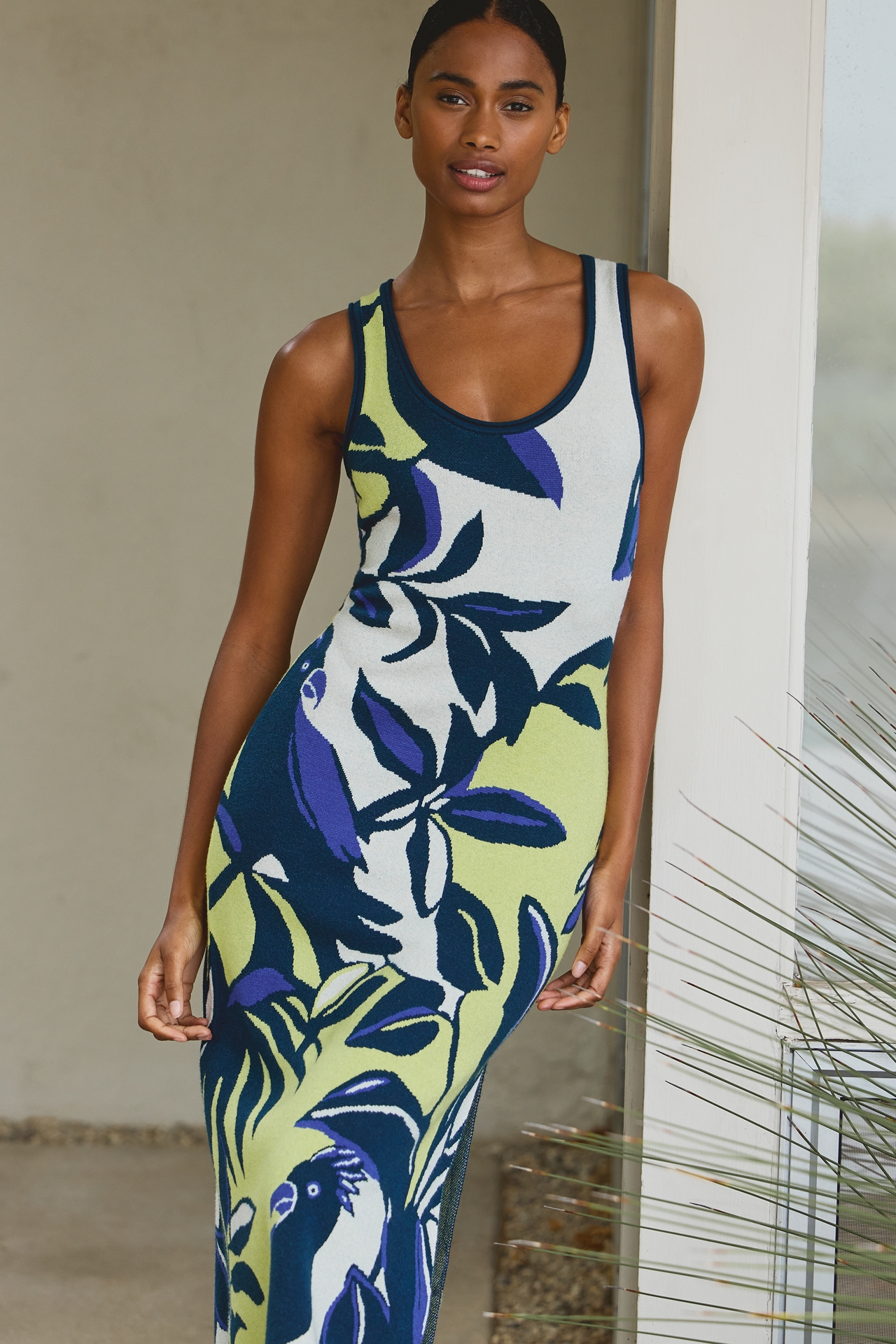 Celandine Sleeveless Midi Sweater Dress
