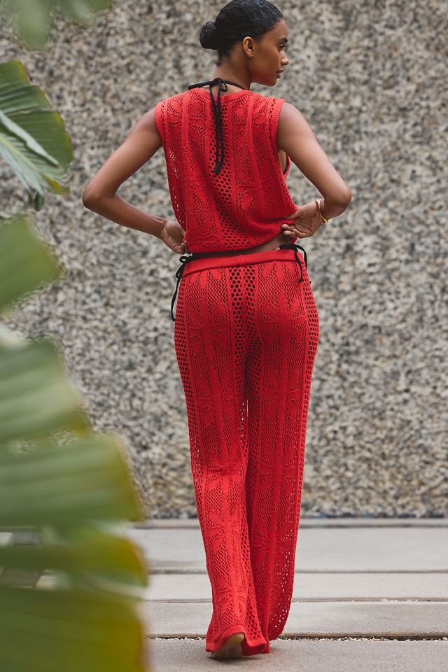 Celandine Bloom Crochet Button Front Top #2